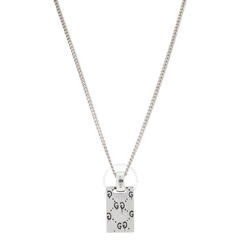 gucci ghost necklace mens|gucci ghost necklace on neck.